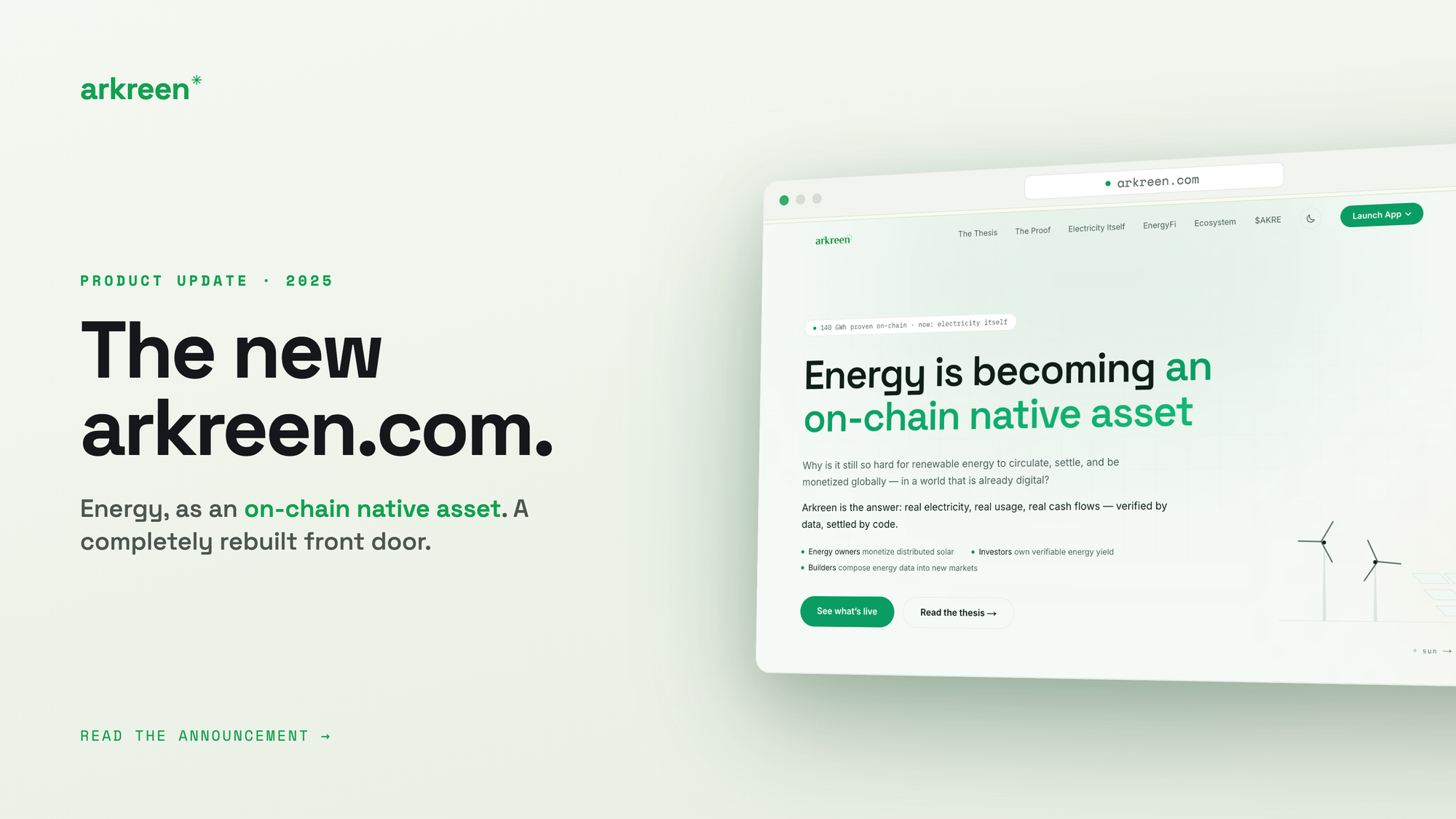 The New arkreen.com: Energy, as an On-Chain Native Asset