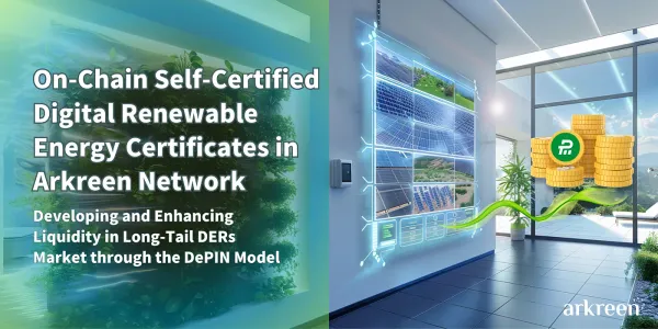 On-Chain Self-Certified Digital Renewable Energy Certificates in Arkreen Network: Developing and Enhancing Liquidity in Long-Tail DERs Market through the DePIN Model