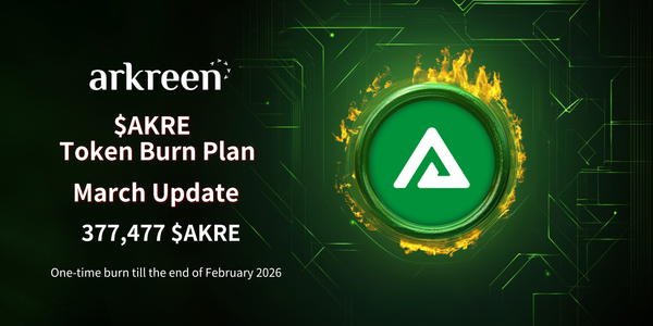 Arkreen's $AKRE Burn Update: 377,477 Tokens Burned (February 2026)